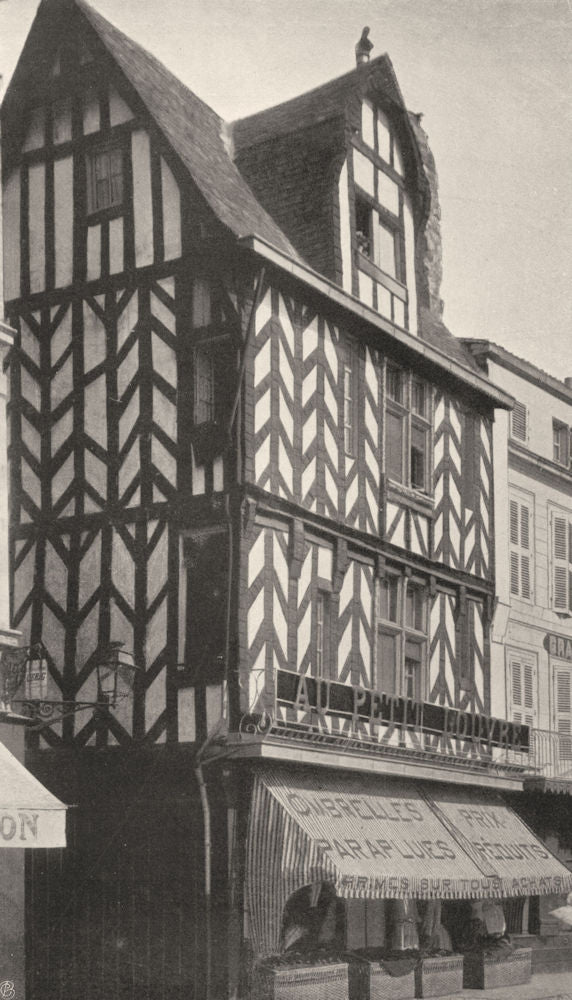 CHARENTE-MARITIME. La Rochelle- Vieille maison 1904 old antique print picture